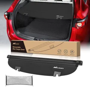2017-2025 Mazda CX-5 Retractable Trunk Cargo Cover With Trunk Storage Net