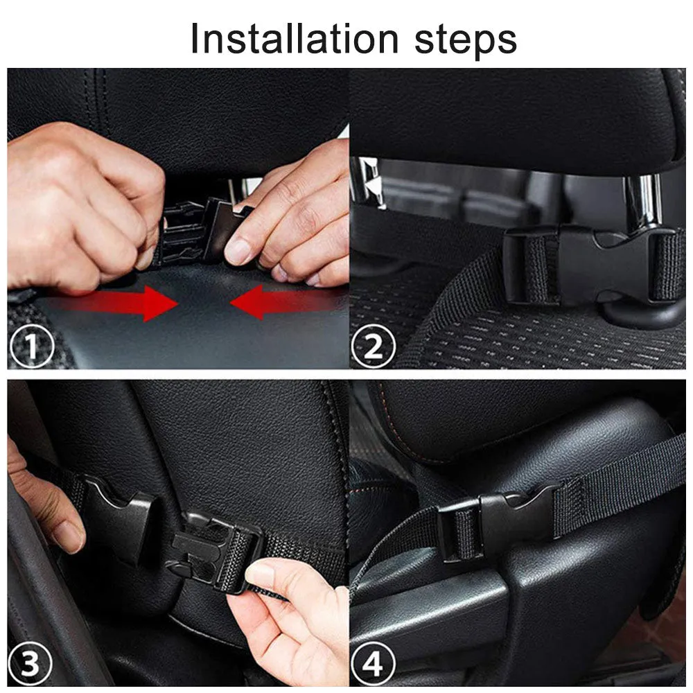 Backseat Organizer with Touch Screen Tablet Holder   9 Storage Pockets