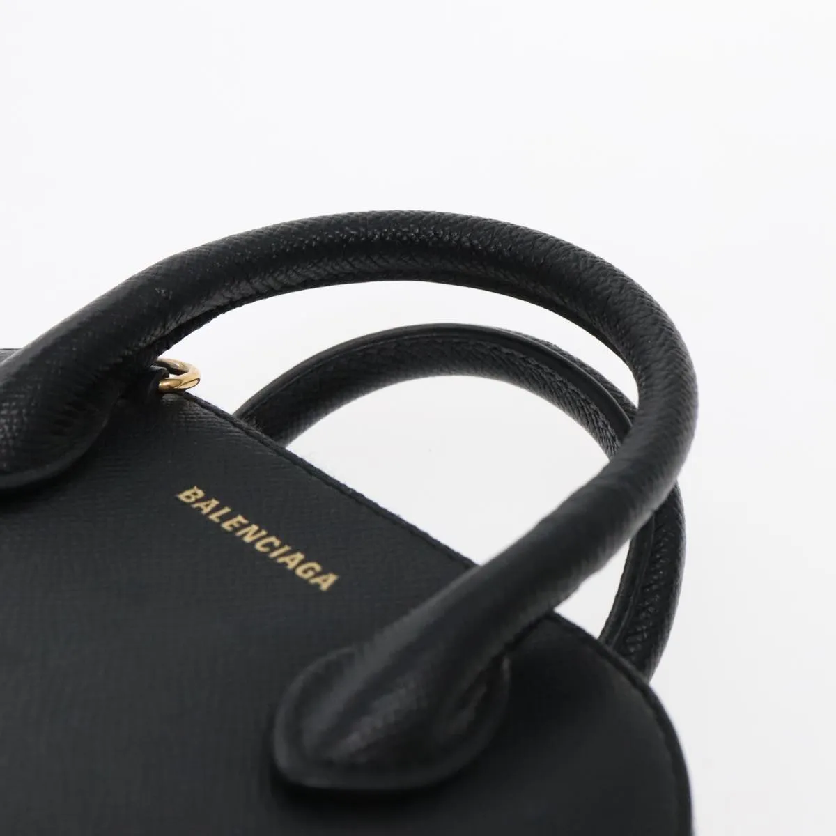 Balenciaga Ville Black Leather Handbag (Pre-Owned)