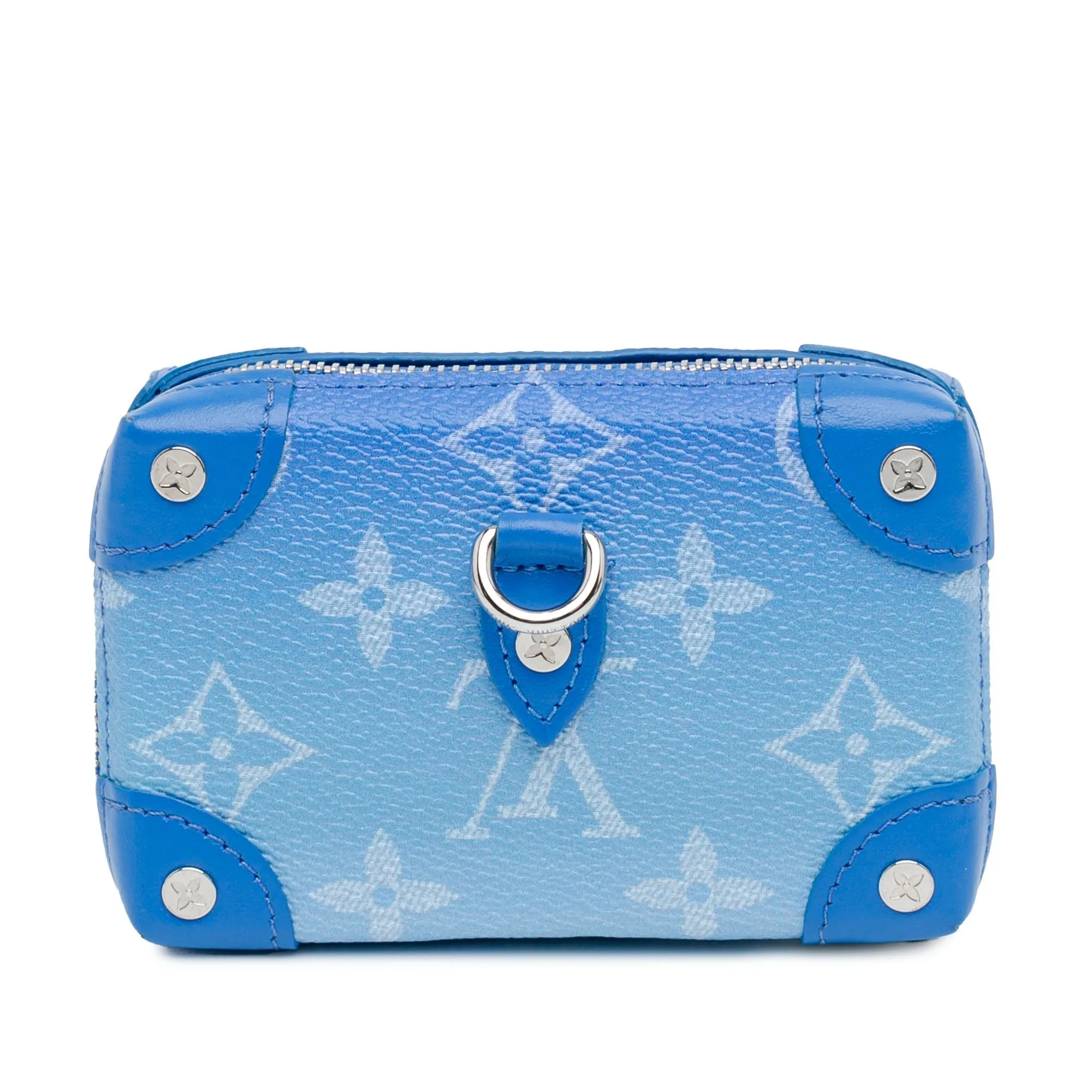 Blue Louis Vuitton Monogram Cloud Soft Trunk Necklace Wallet