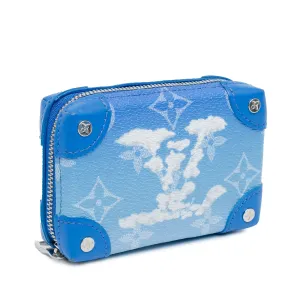 Blue Louis Vuitton Monogram Cloud Soft Trunk Necklace Wallet