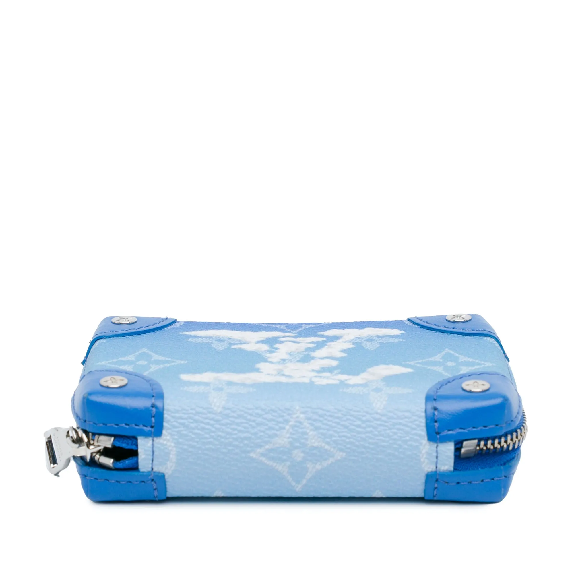Blue Louis Vuitton Monogram Cloud Soft Trunk Necklace Wallet