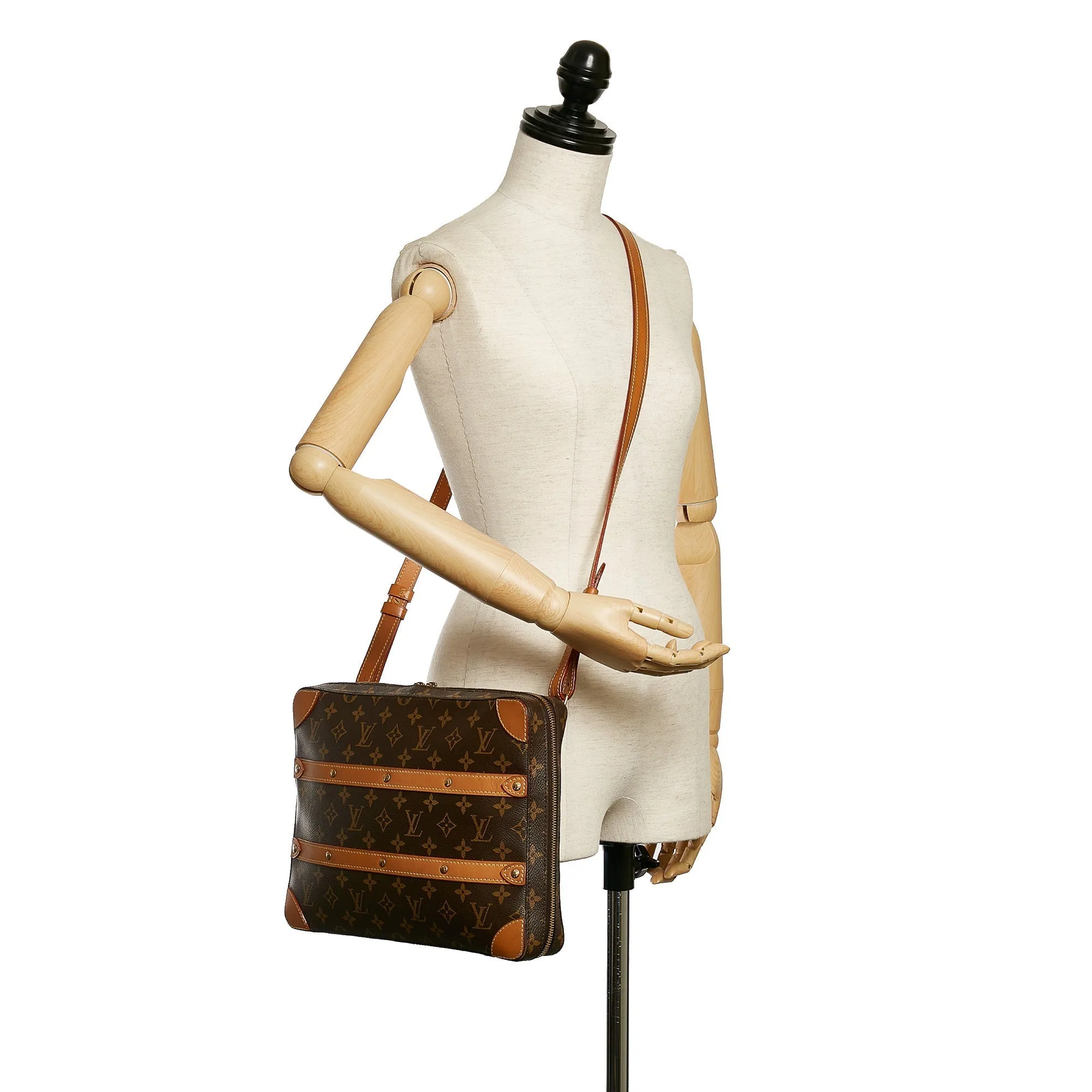 Brown Louis Vuitton Monogram Soft Trunk Messenger