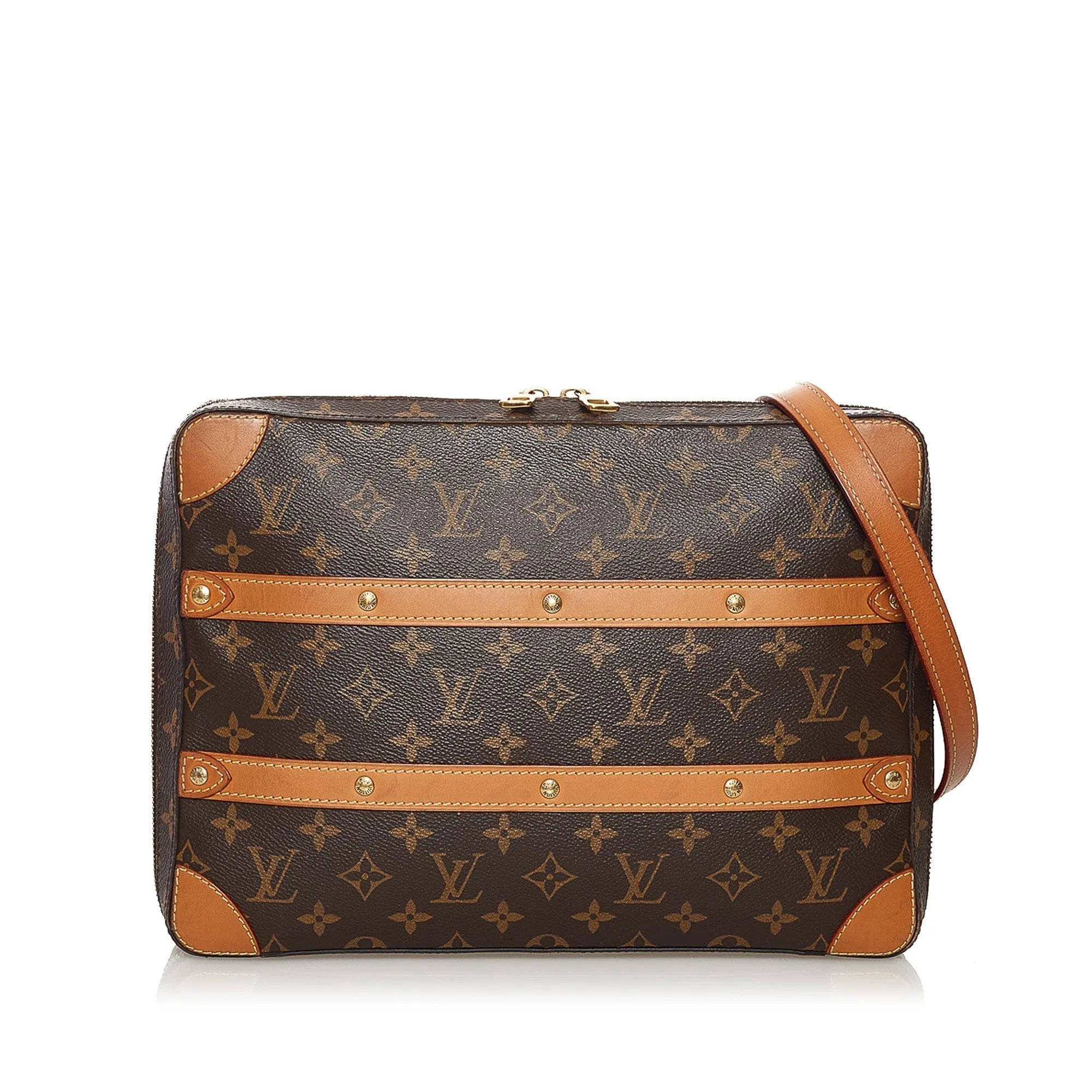 Brown Louis Vuitton Monogram Soft Trunk Messenger