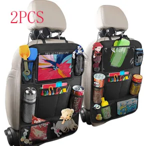 Color: 2pcs Black - Car storage bag car seat back pocket