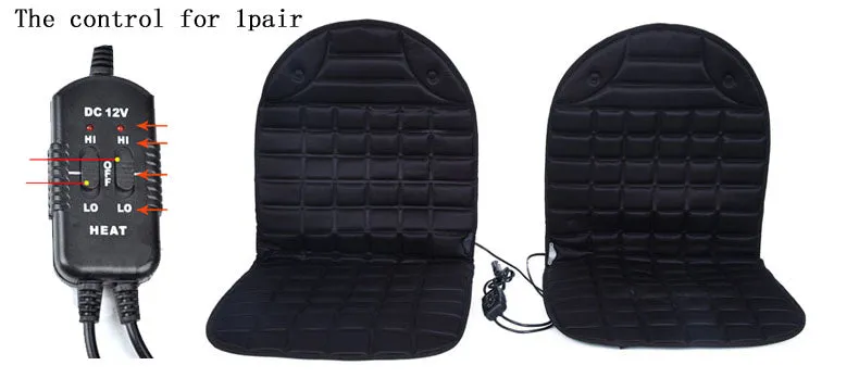Color: BK Double sitting, format: 97x48cm - Automobile heating