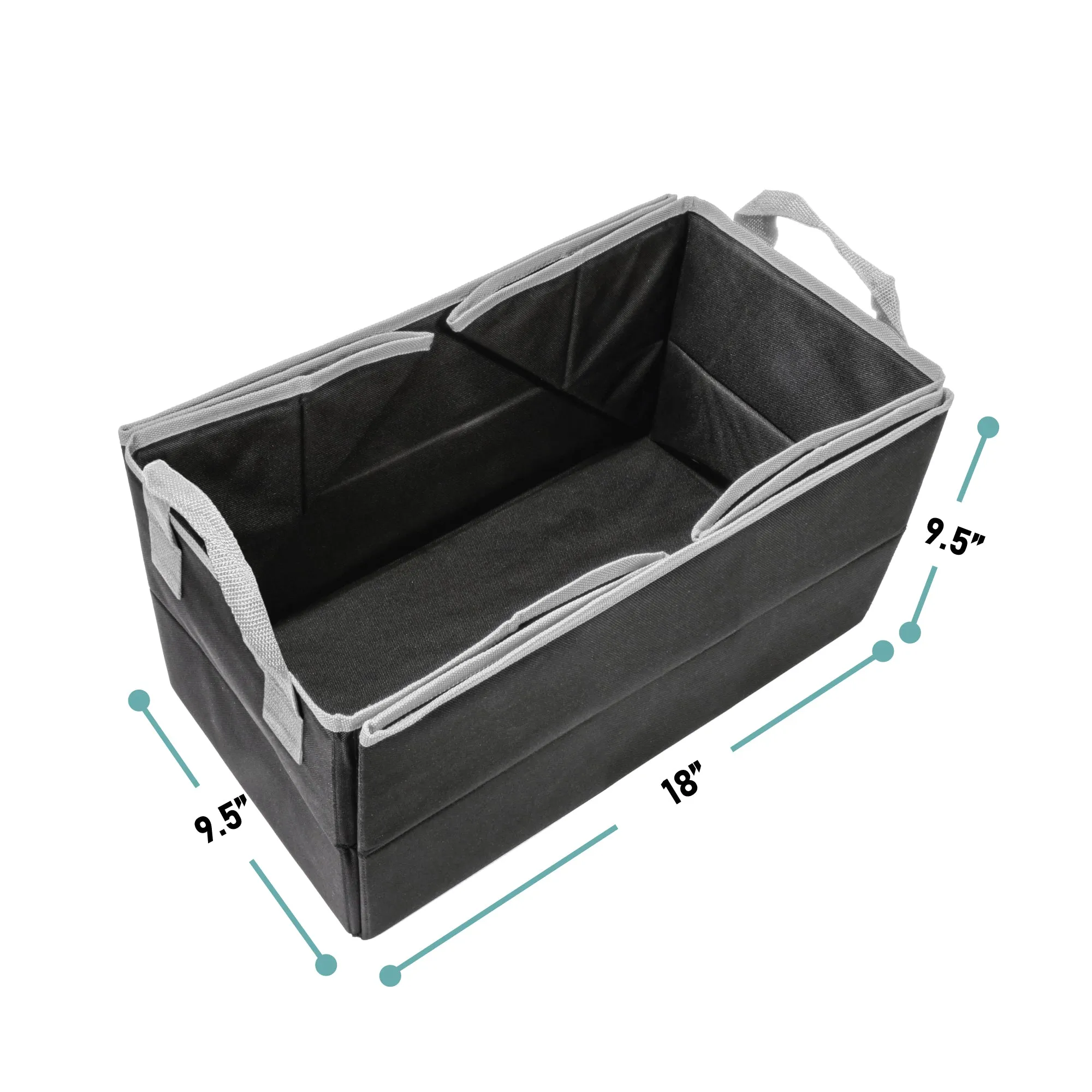 E-Z Travel 3-in-1 Car Trunk Storage Bin, Tray & Travel Mat Black