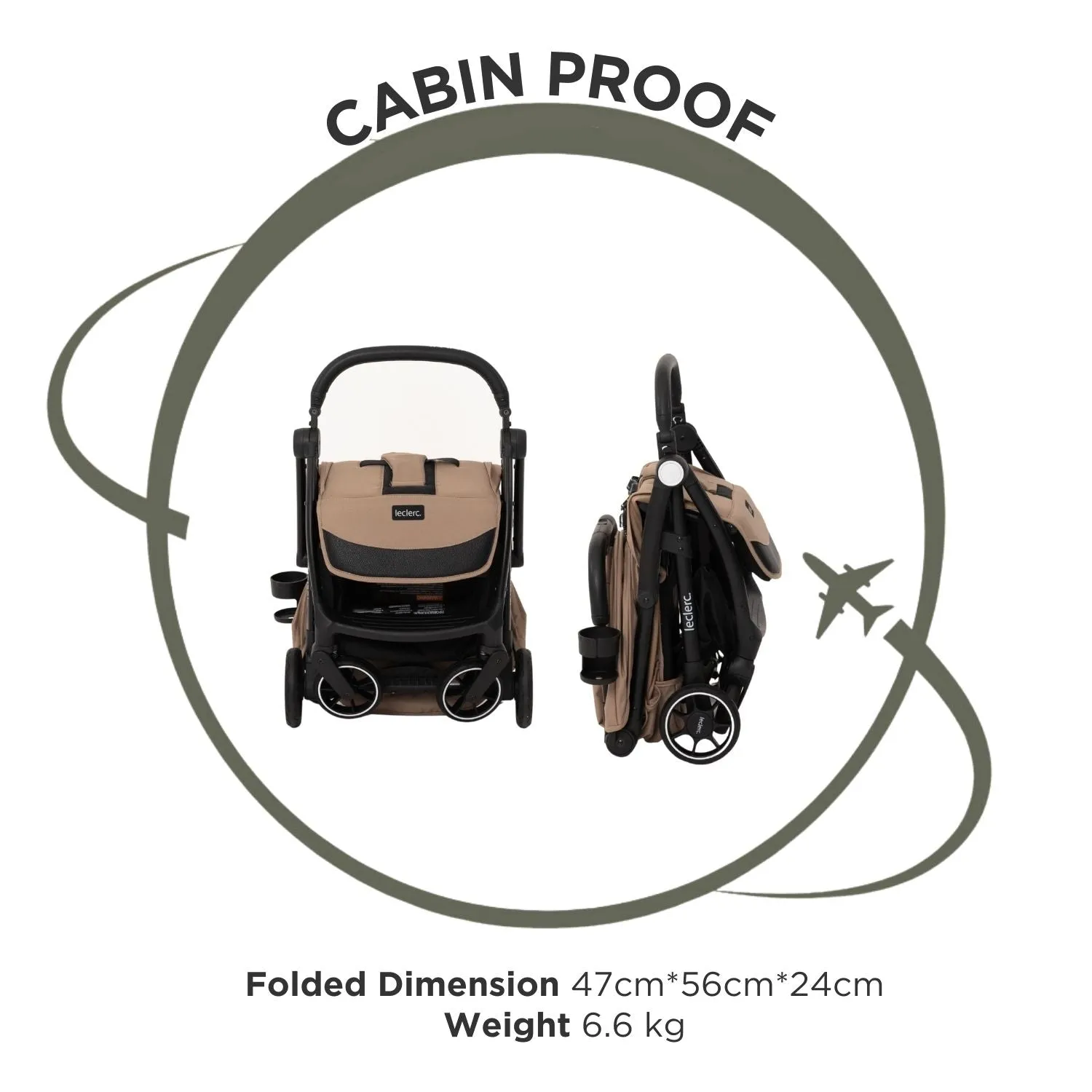 Leclercbaby Magicfold Plus Stroller Sand