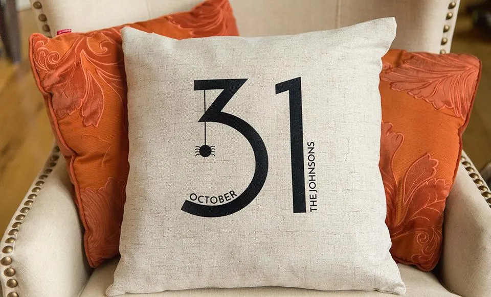 Personalized Halloween Throw Pillow Covers