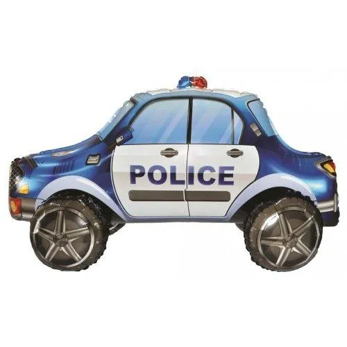 Police Car Standing Airz Foil Balloon