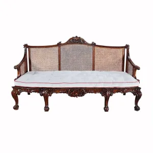 Sofa with Caned Back and Seat